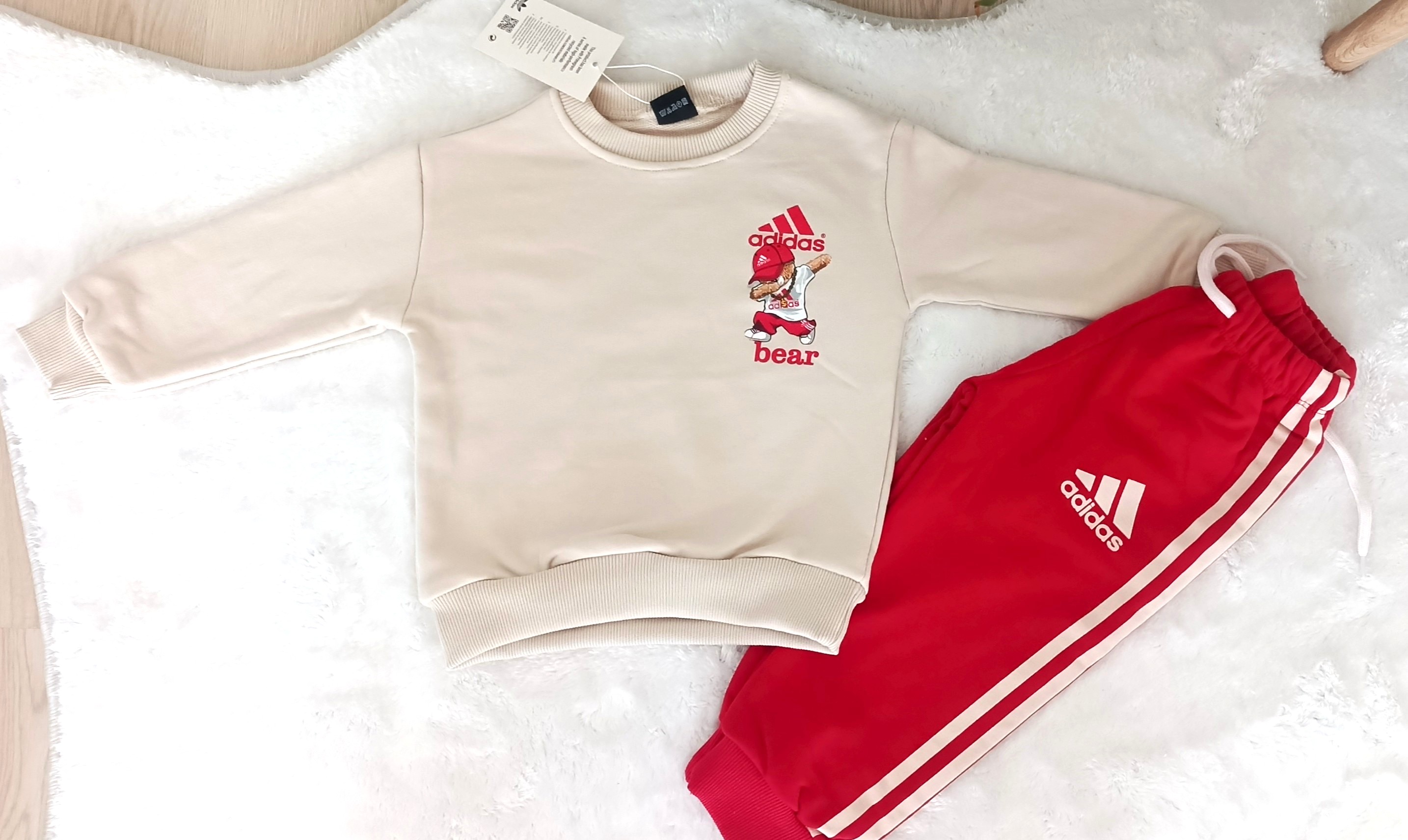 Dans Eden Ayıcık Baskılı Eşofman Takımı